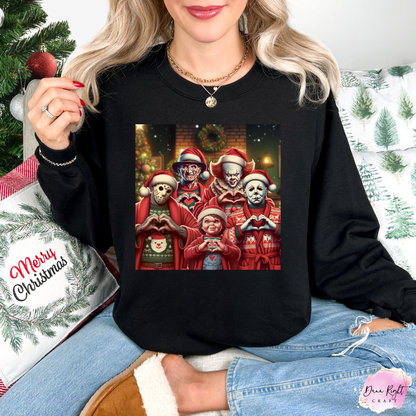 Horror Christmas Family Sweatshirt