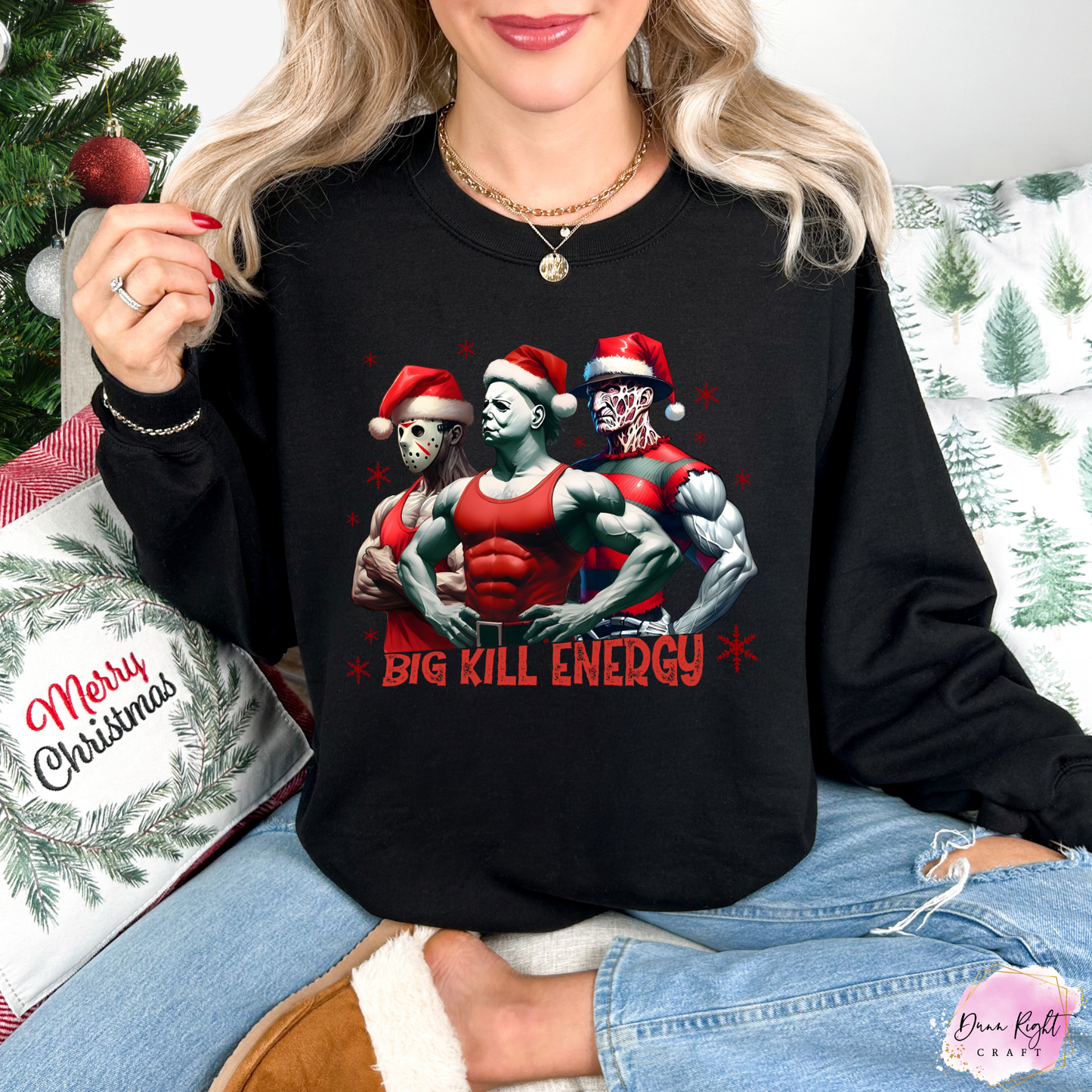 Big Kill Energy Christmas Sweatshirt