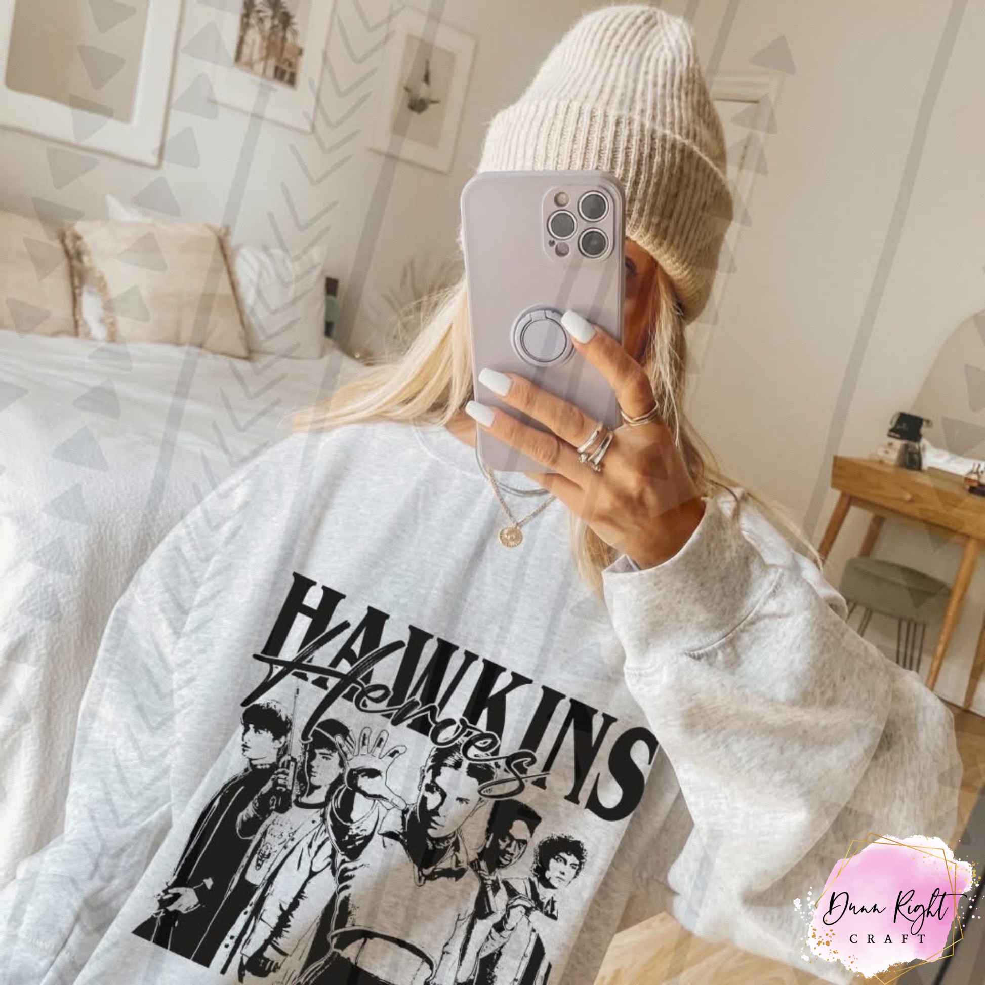 Hawkins Heroes Inspired Graphic Shirt - Dunn Right Craft
