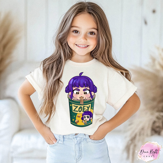 Zoey Ramen Cup  K-Pop Tee
