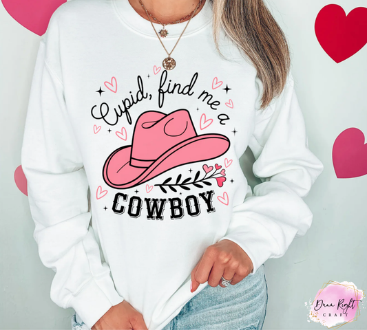 Cupid Find Me a Cowboy Valentine's Day Shirt
