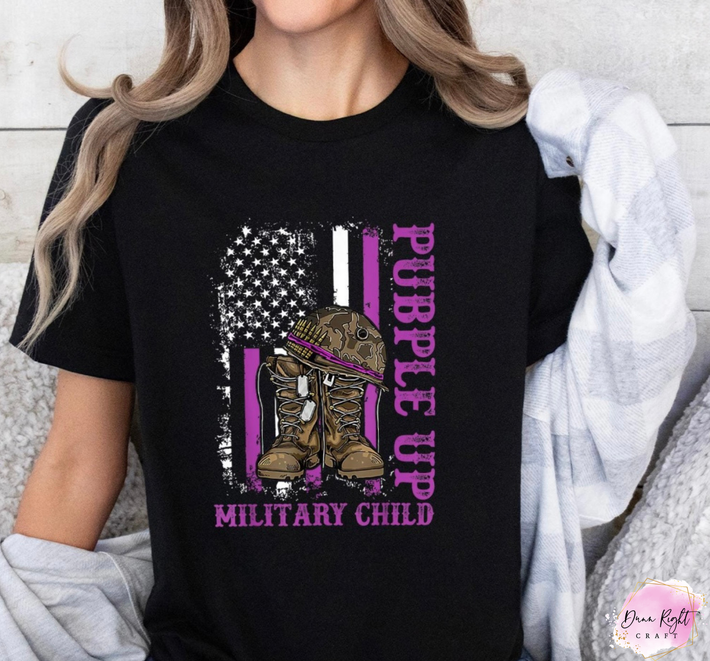 Boots Purple Up Military Child