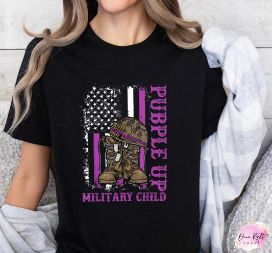 Boots Purple Up Military Child