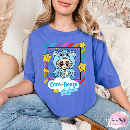 Care Bears x Labubu Tee – Rainbow Bear Shirt