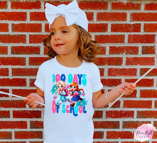 Frozen 100 Days of School Shirt