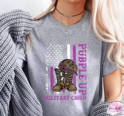 Boots Purple Up Military Child
