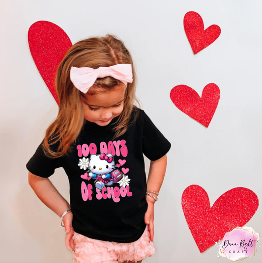 Hello Kitty 100 Days of School Shirt