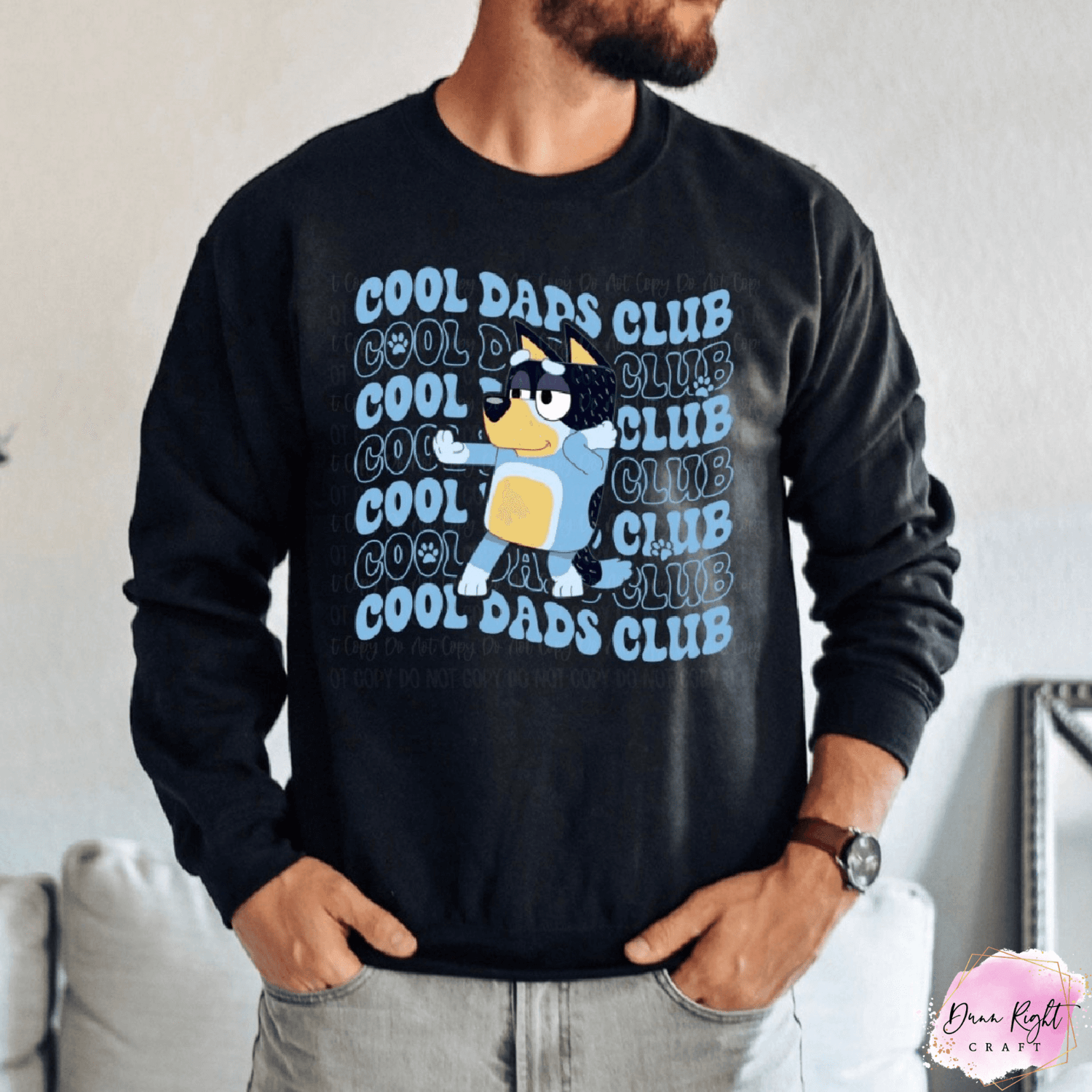Cool Dads Club Sweatshirt | Funny Cartoon-Inspired Dad Pullover - Dunn Right Craft