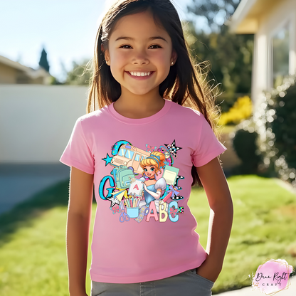 ABC Fairy Shirt / Magical Back to School Tee for Girls