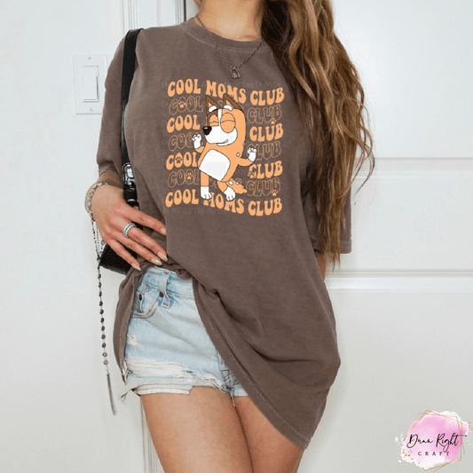 Cool Moms Club Shirt | Funny Cartoon-Inspired Graphic Tee for Moms
