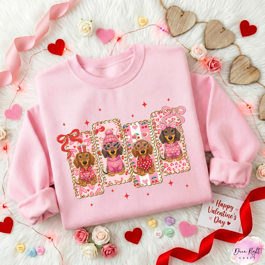 Valentine Dogs Sweatshirt - Dunn Right Craft