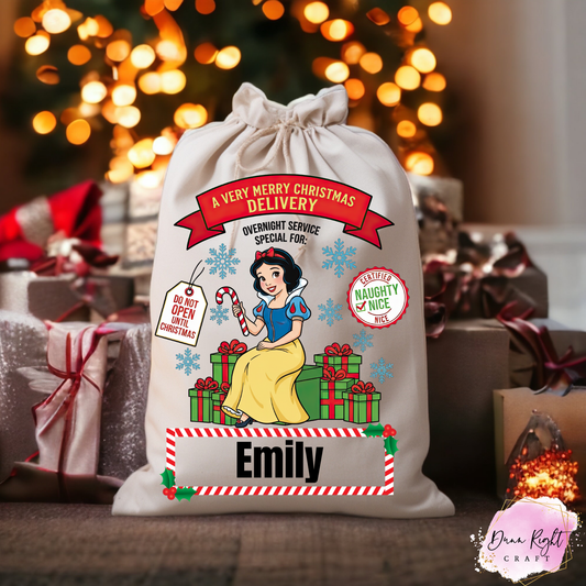 Snow White Personalized Christmas Sack