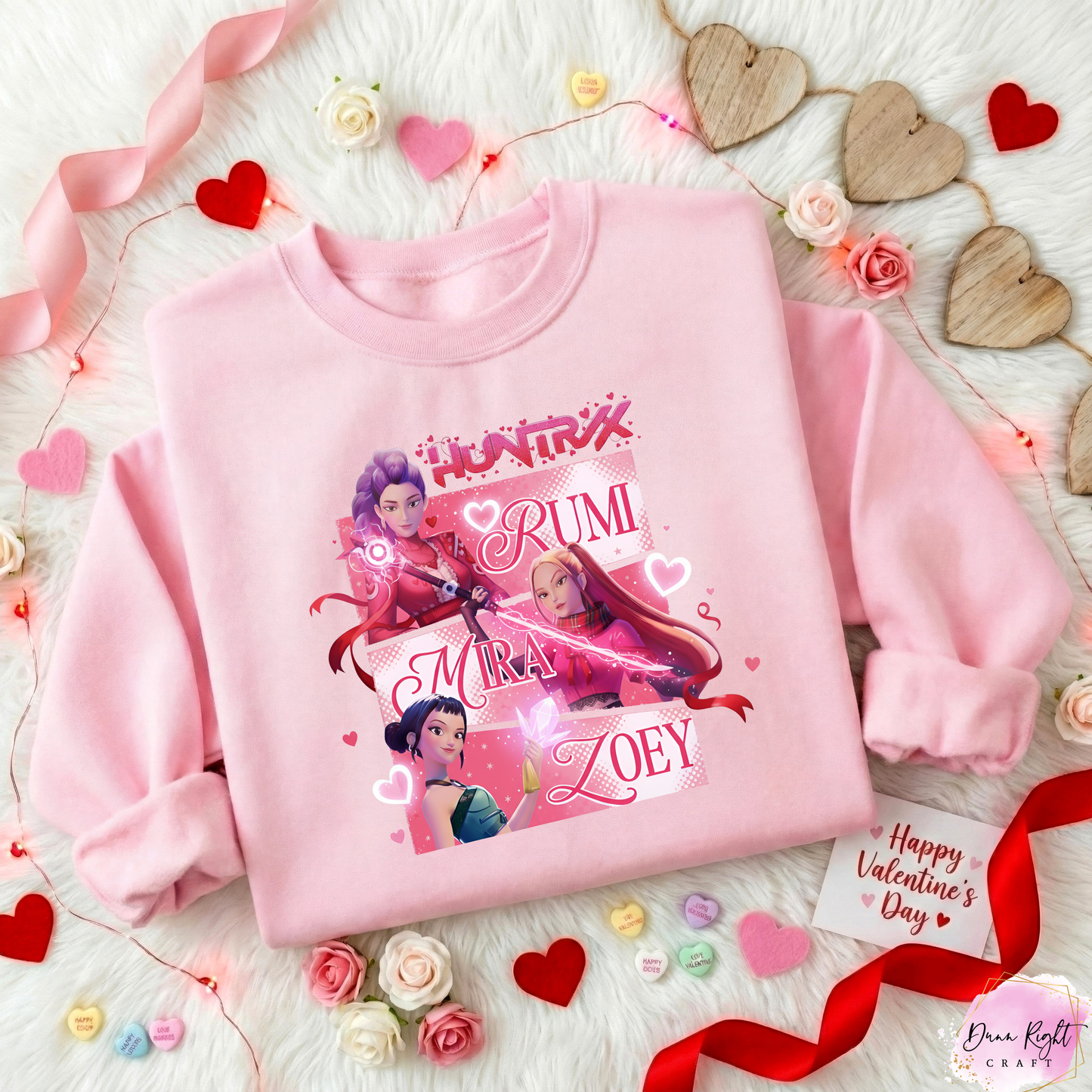 K-Pop Demon Hunters Valentine Sweatshirt - Dunn Right Craft