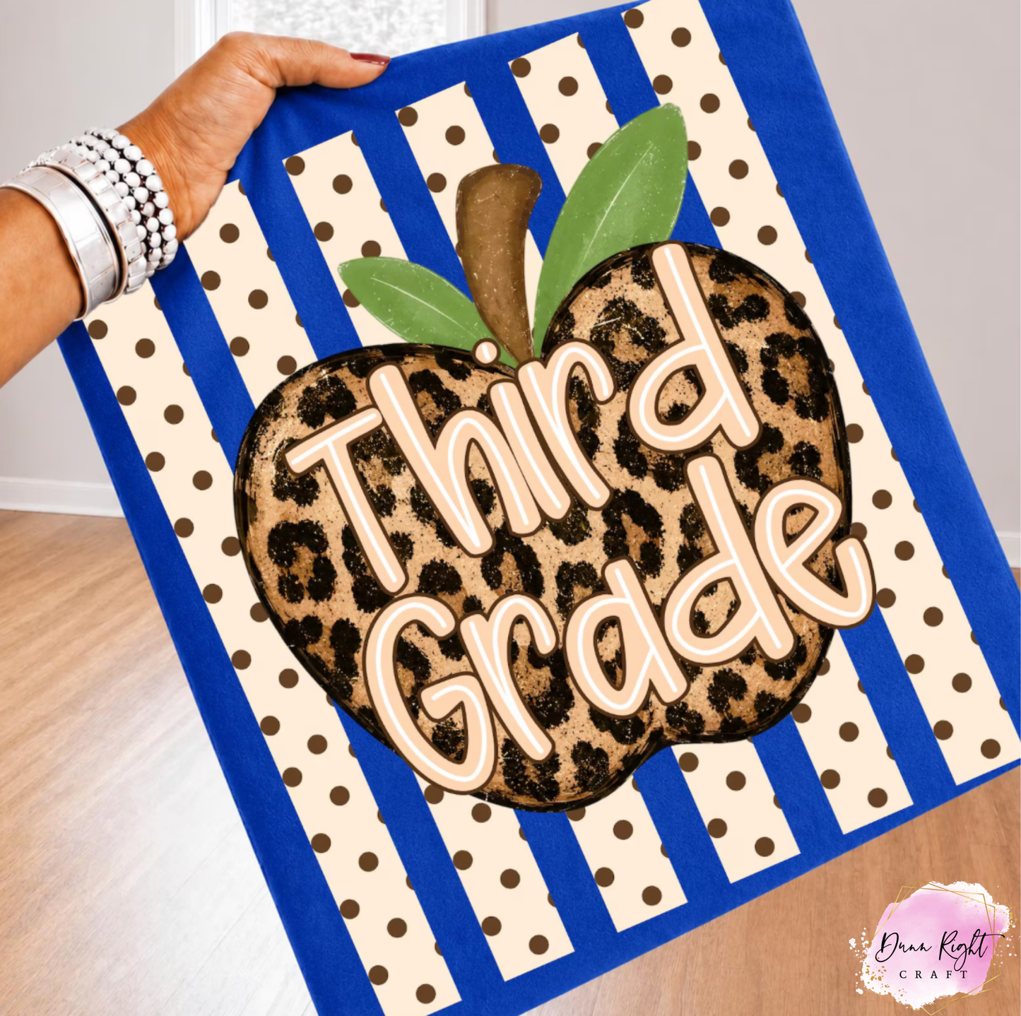 Striped Leopard Apple Back To School