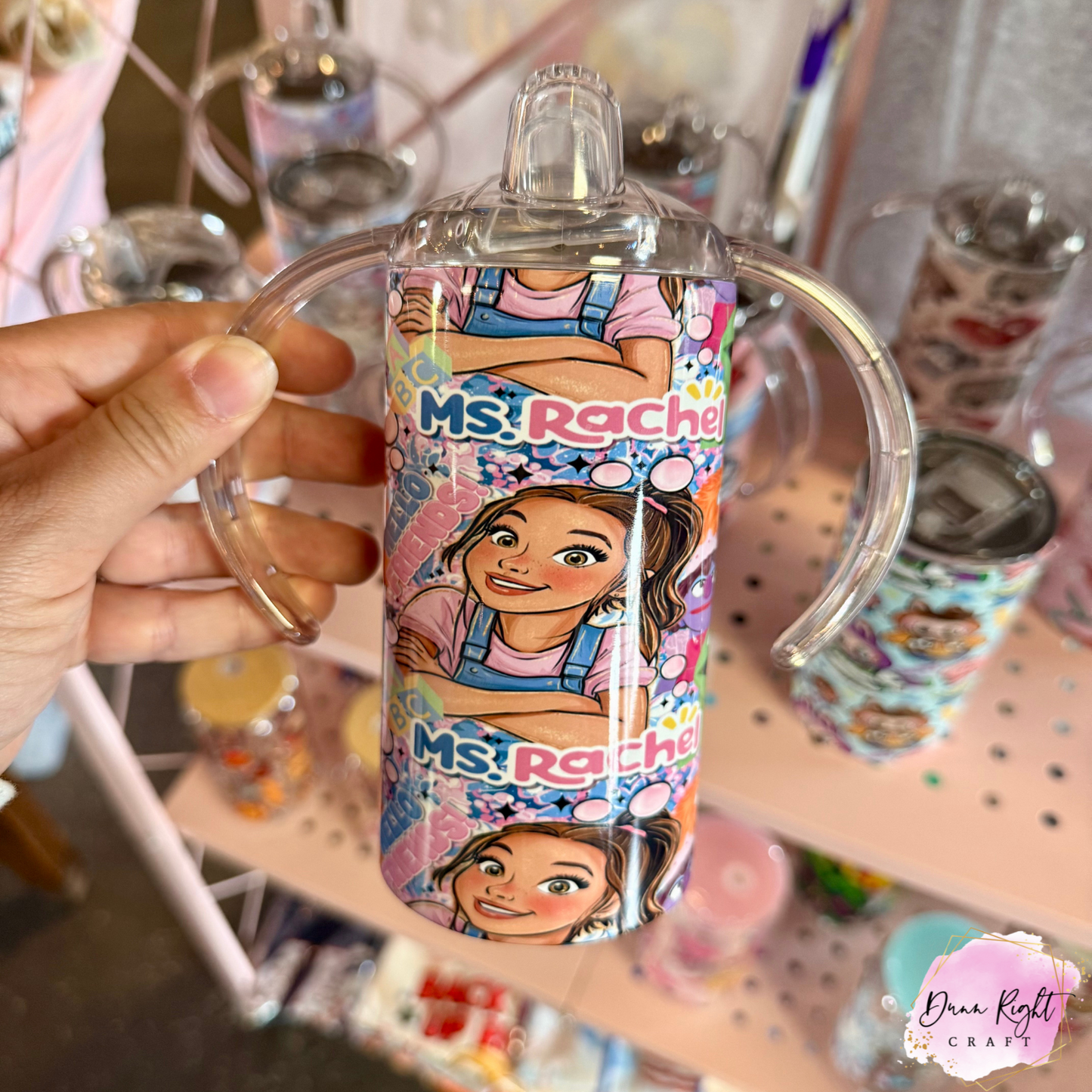Ms. Rachel Toddler Cup – 2-in-1 Sippy & Mini Tumbler