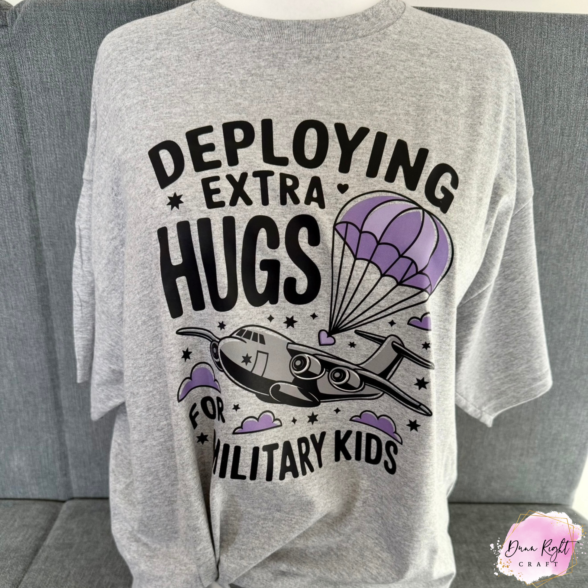 Deploying Extra Hugs For Military Kids Shirt - Dunn Right Craft