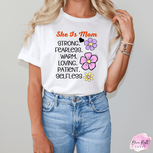 She Is Mom Graphic Tee
