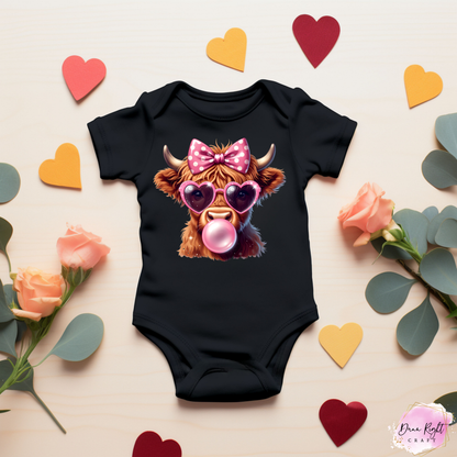 Valentine Highland Cow Sweatshirt - Dunn Right Craft
