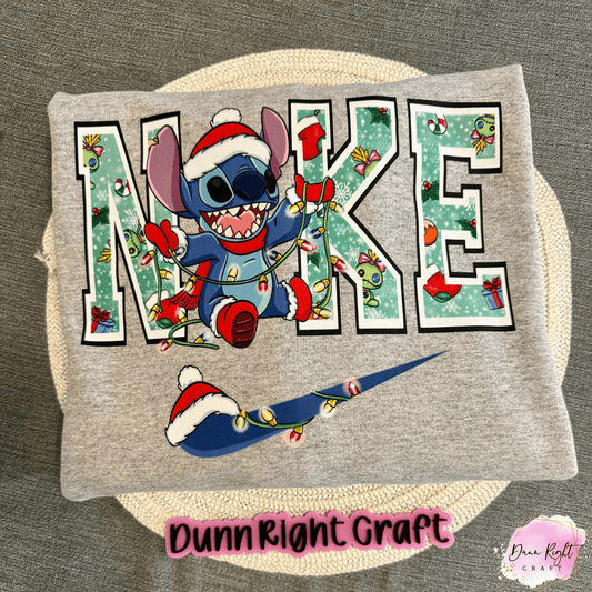 Christmas Lights Stitch Sweatshirt