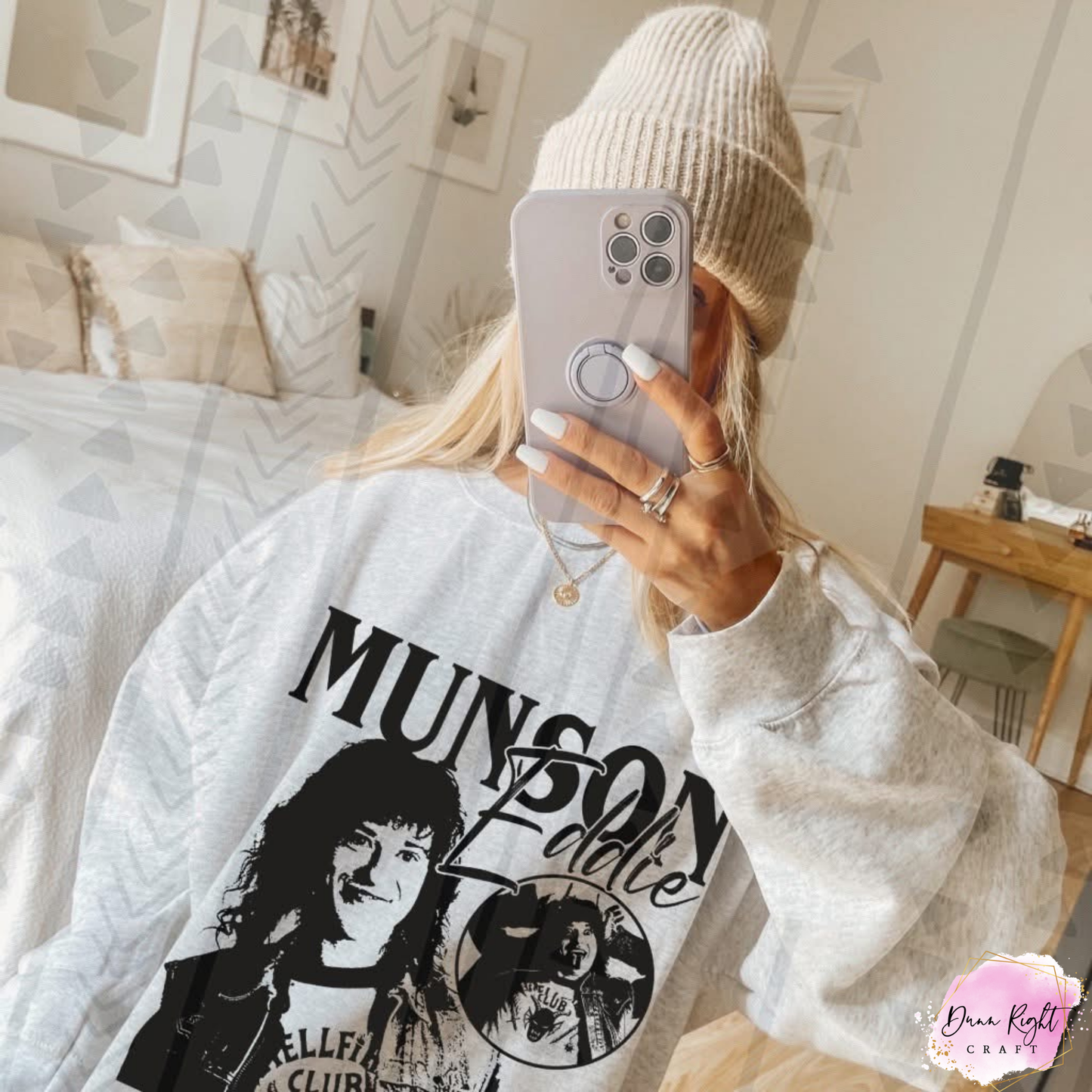 Eddie Munson Stranger Things Sweatshirt - Dunn Right Craft