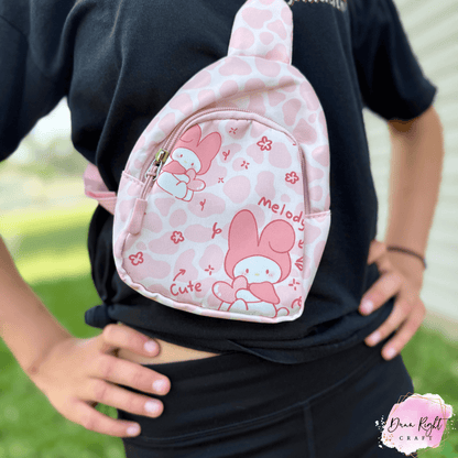 My Melody Light Pink Crossbody Bag – Cute Sling Bag for Kids