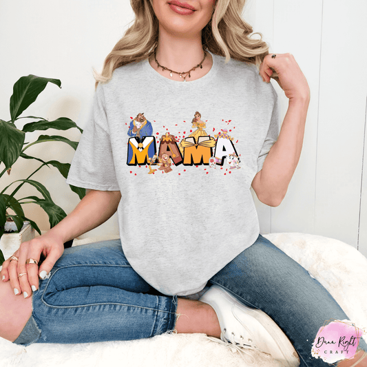 Beauty & the Beast Mama Tee