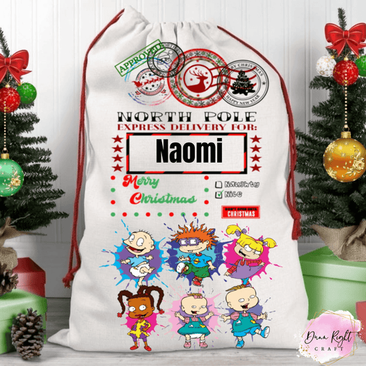 Rugrats North Pole Express Santa Sack Personalized