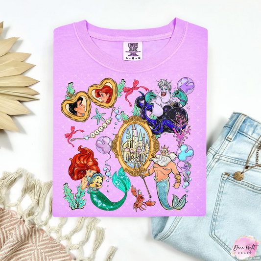 Ariel Little Mermaid Graphic Shirt