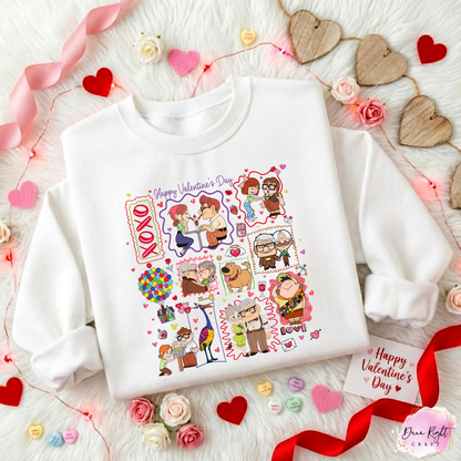 Up Movie Valentine Sweatshirt - Dunn Right Craft