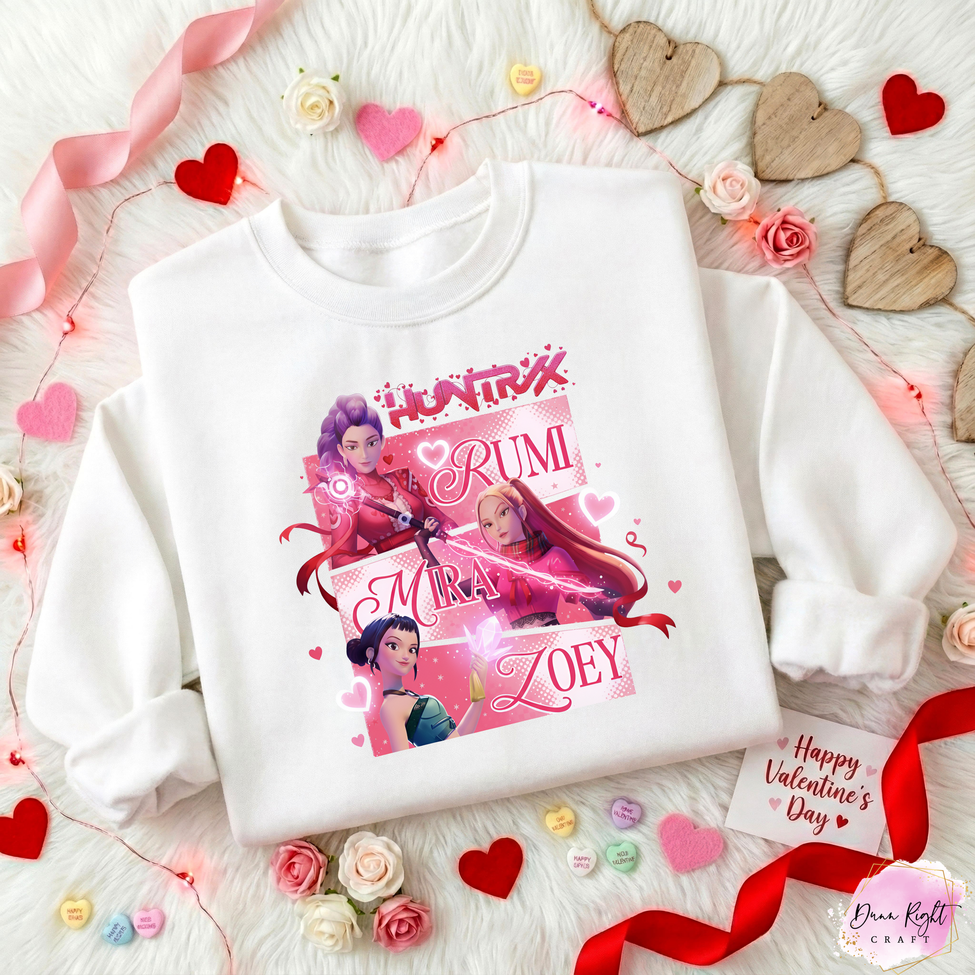 K-Pop Demon Hunters Valentine Sweatshirt - Dunn Right Craft