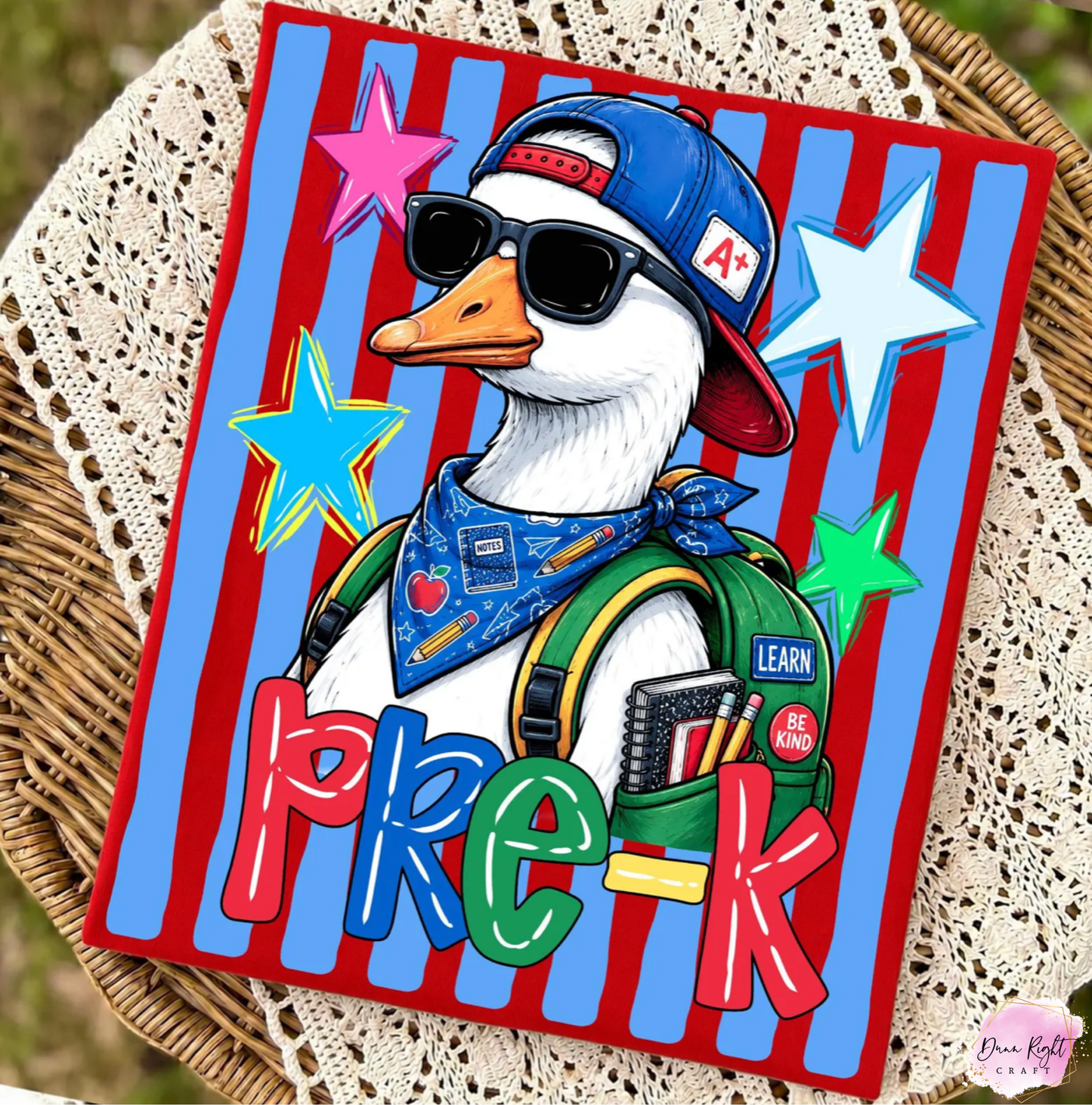 Striped Back To School Goose Boy
