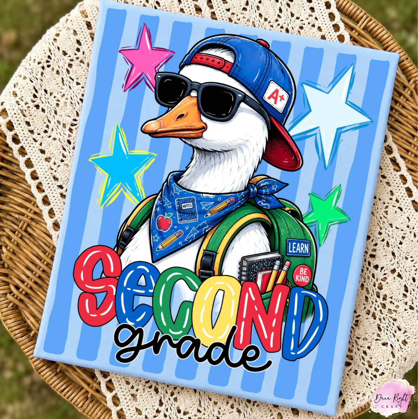 Striped Back To School Goose Boy