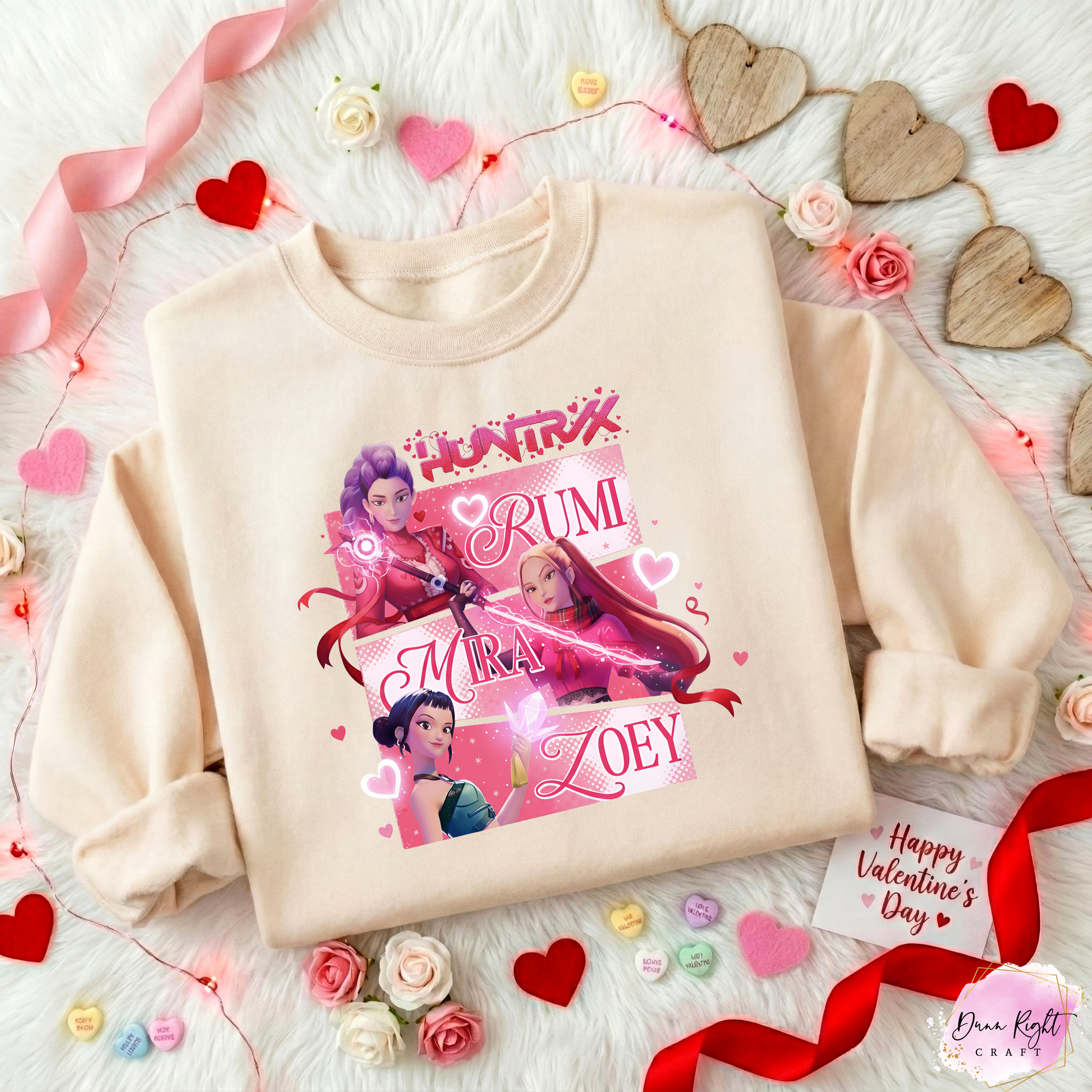 K-Pop Demon Hunters Valentine Sweatshirt - Dunn Right Craft