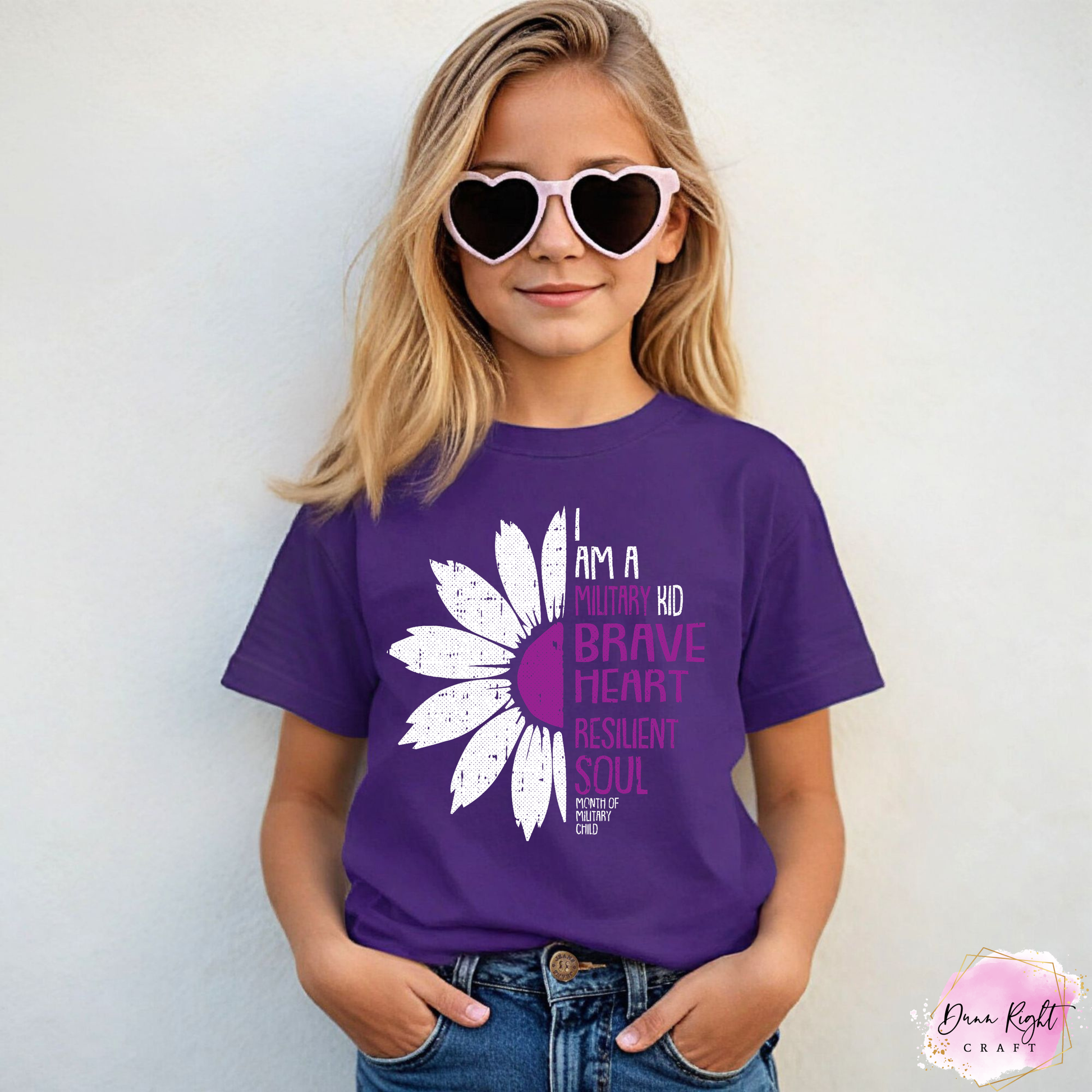 I am a Military Kid Brave Heart Resilient Soul Shirt - Dunn Right Craft
