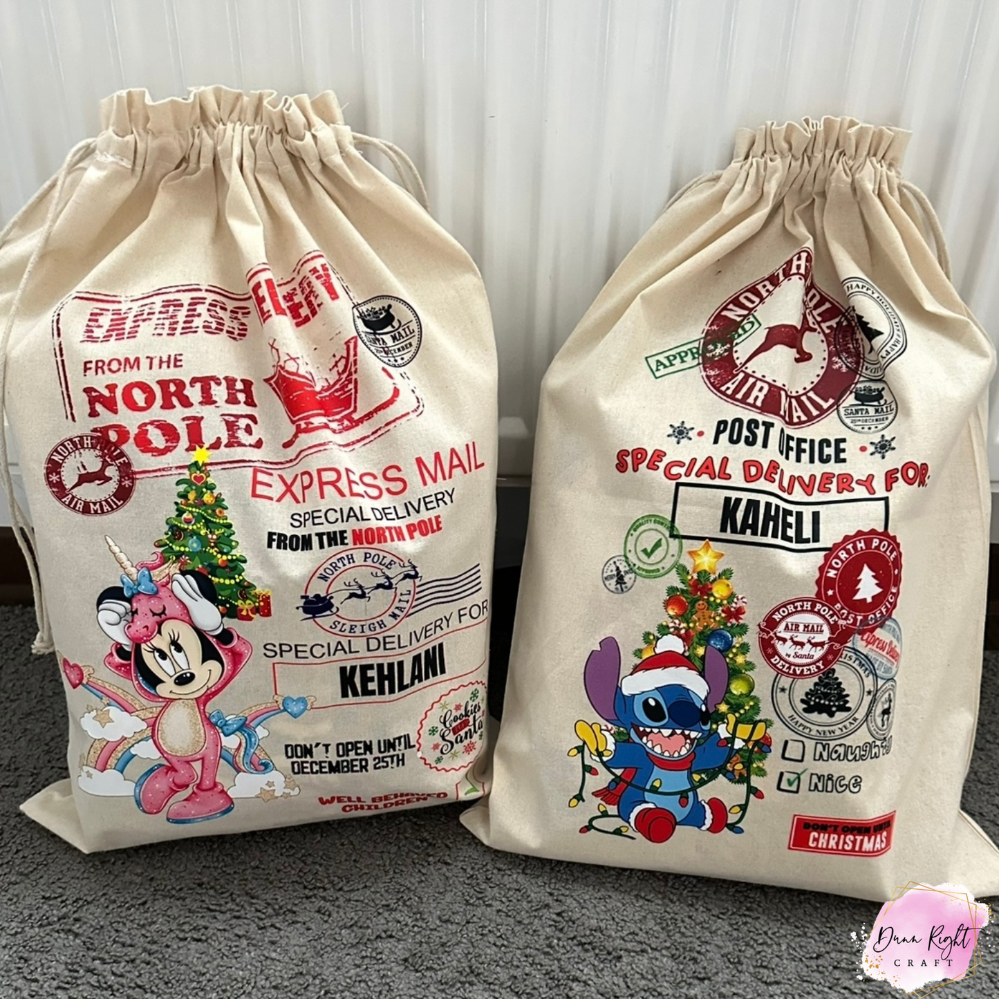 Minnie Mouse Personalized Christmas Sack