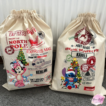 Minnie Mouse Personalized Christmas Sack