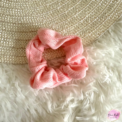 Pink Butterfly Scrunchies