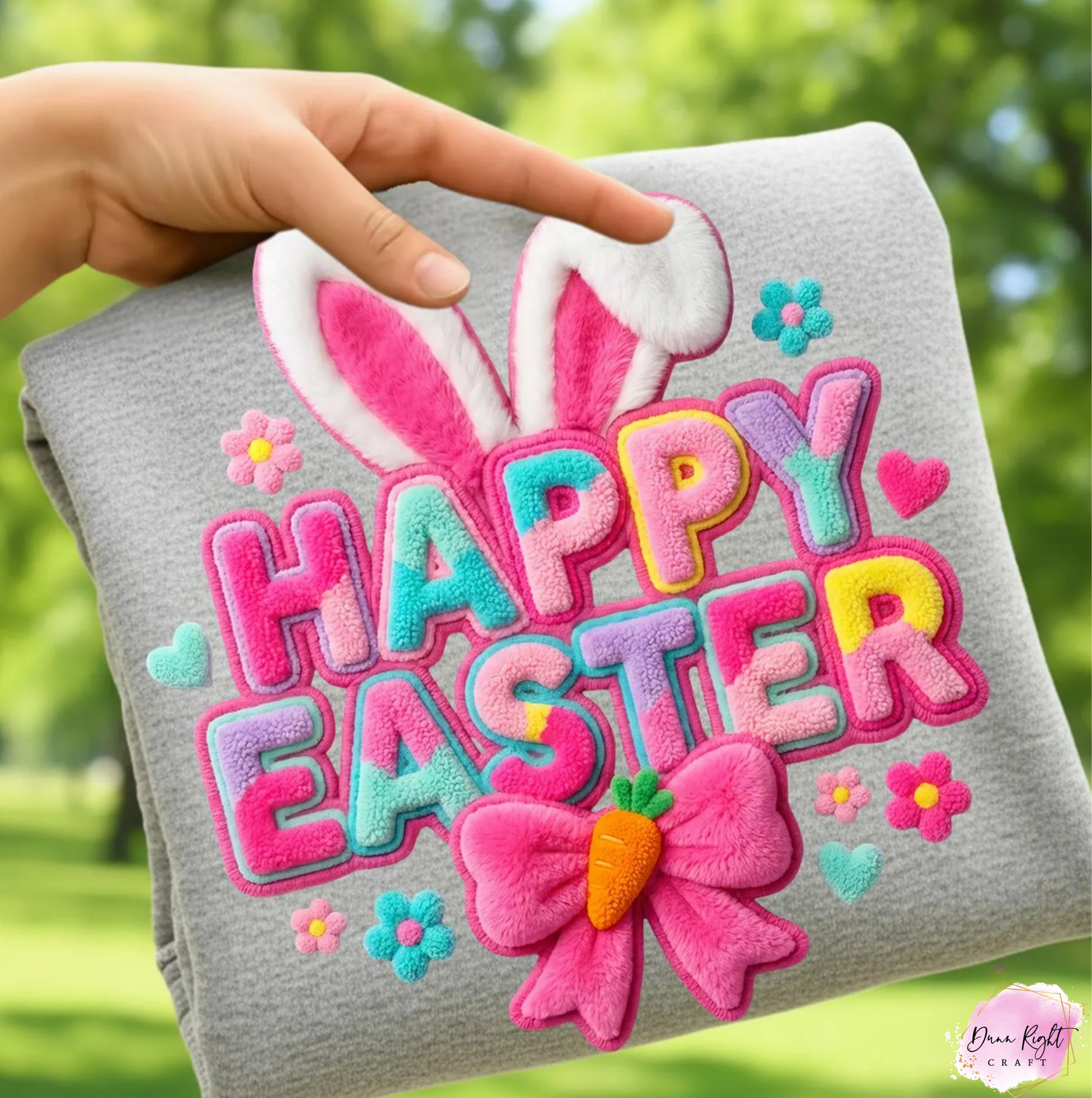 Happy Easter Bunny Ears Shirt - Dunn Right Craft