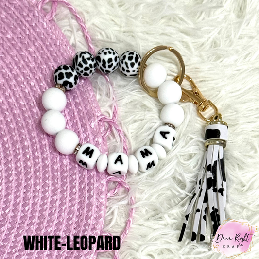 MAMA Beaded Keychain Wristlet - Dunn Right Craft