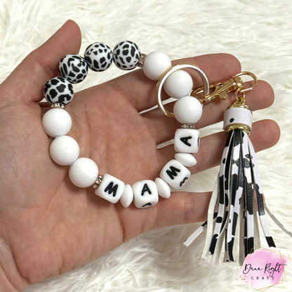 MAMA Beaded Keychain Wristlet - Dunn Right Craft