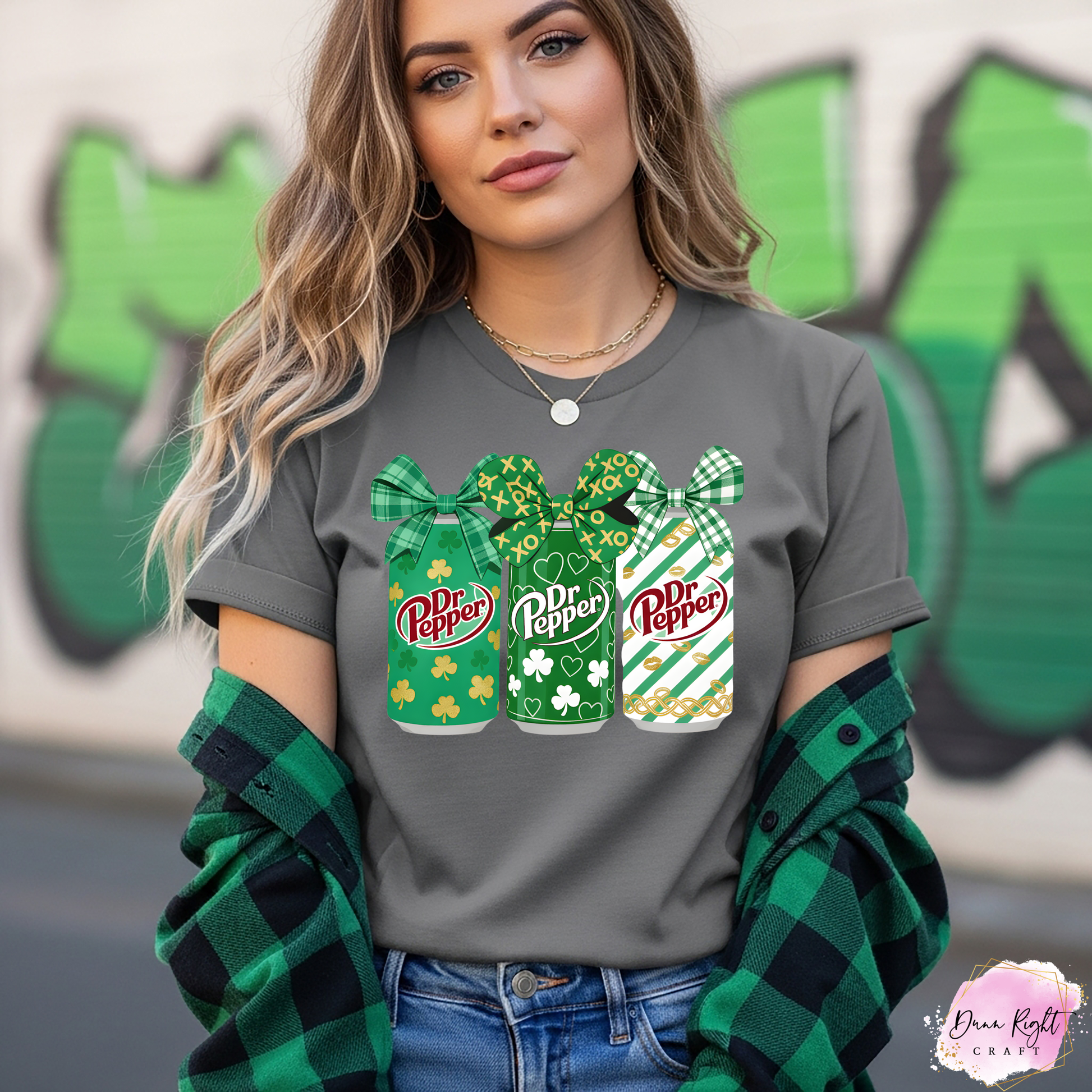 St Patrick's Day Dr Pepper Shirt - Dunn Right Craft