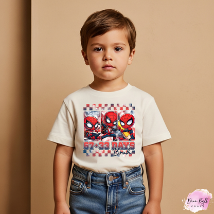 Spider-Man 100 Days Bruh School Shirt