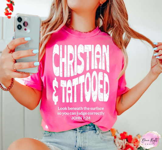 Christian & Tattooed Adult Shirt