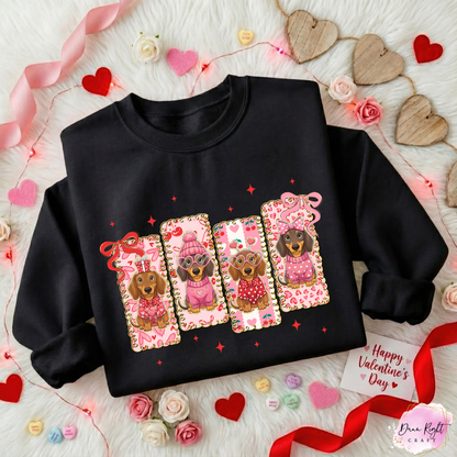 Valentine Dogs Sweatshirt - Dunn Right Craft