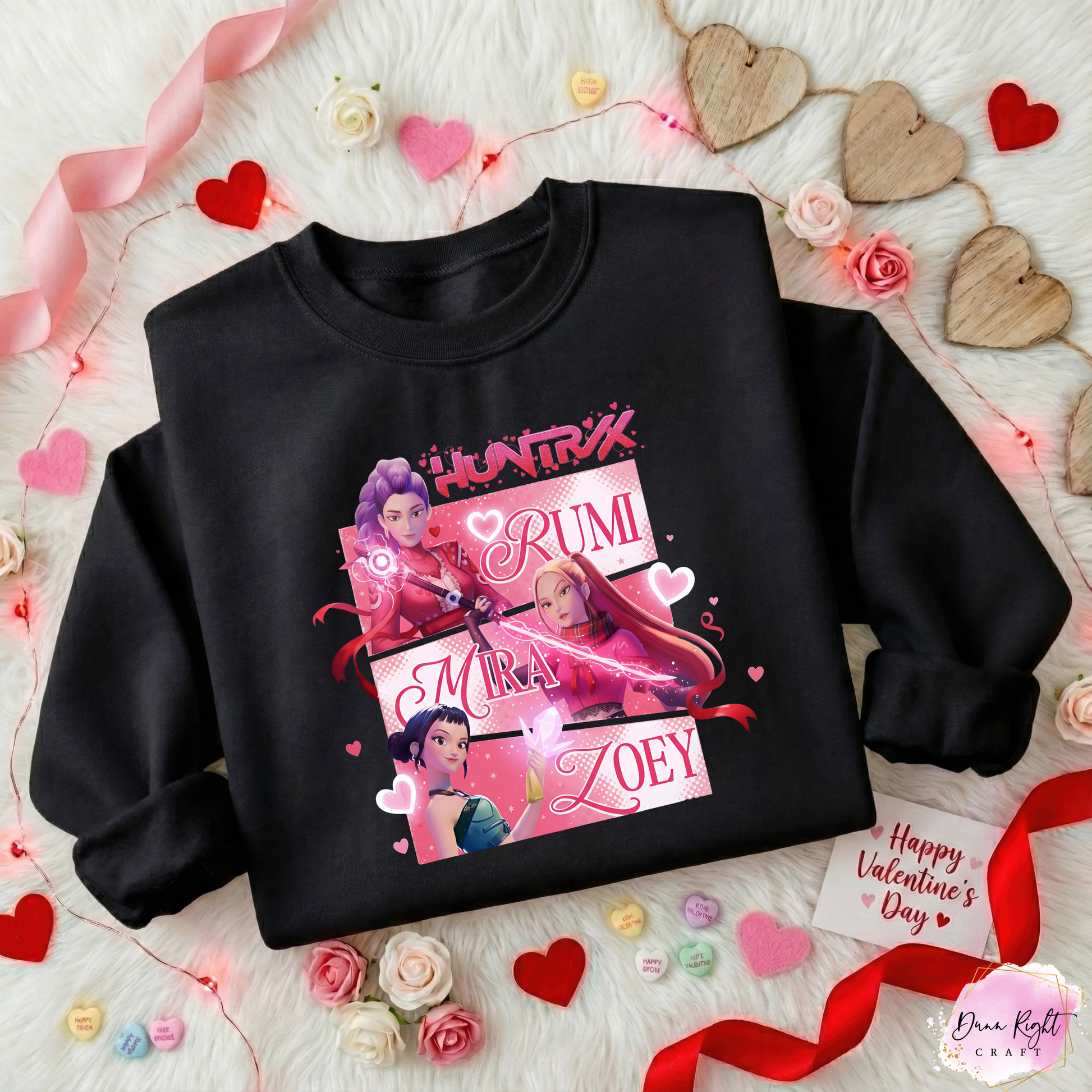 K-Pop Demon Hunters Valentine Sweatshirt - Dunn Right Craft