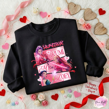 K-Pop Demon Hunters Valentine Sweatshirt - Dunn Right Craft