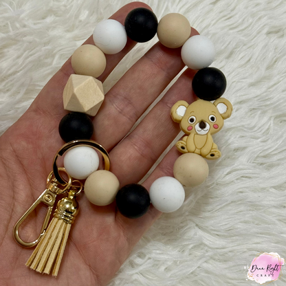 Koala Beaded Keychain Wristlet - Dunn Right Craft