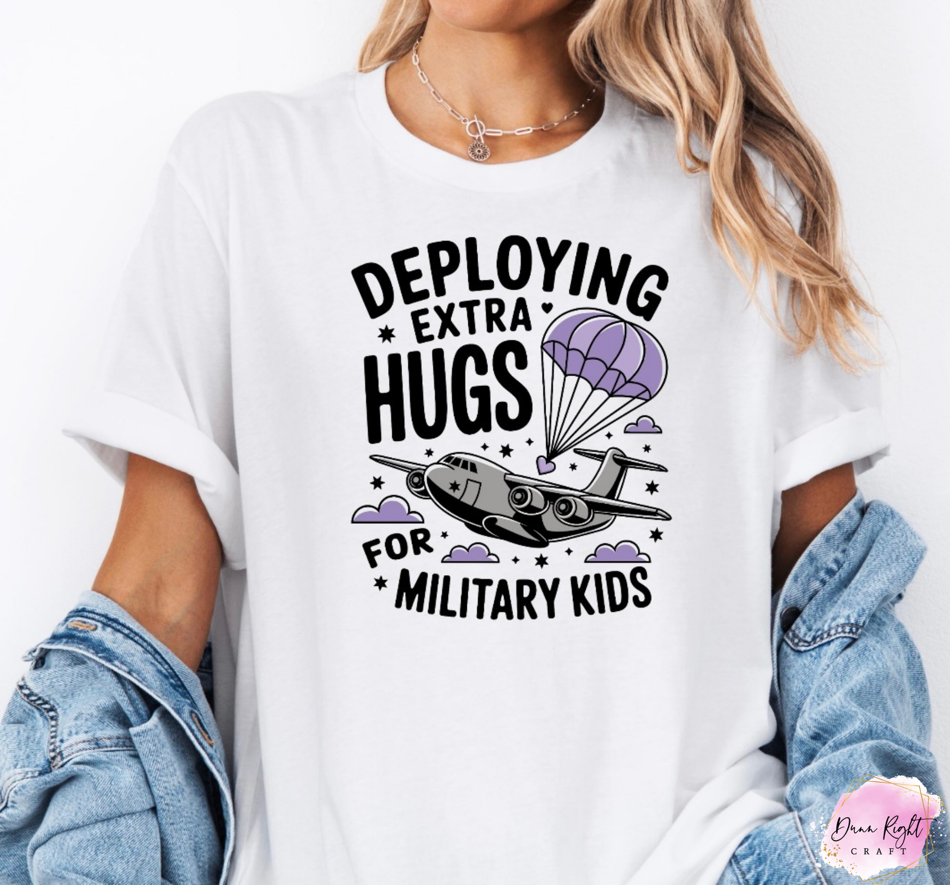 Deploying Extra Hugs For Military Kids Shirt - Dunn Right Craft
