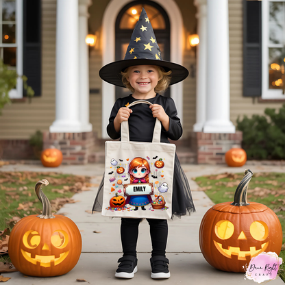 Frozen Inspired Trick or Treat Bag With Name