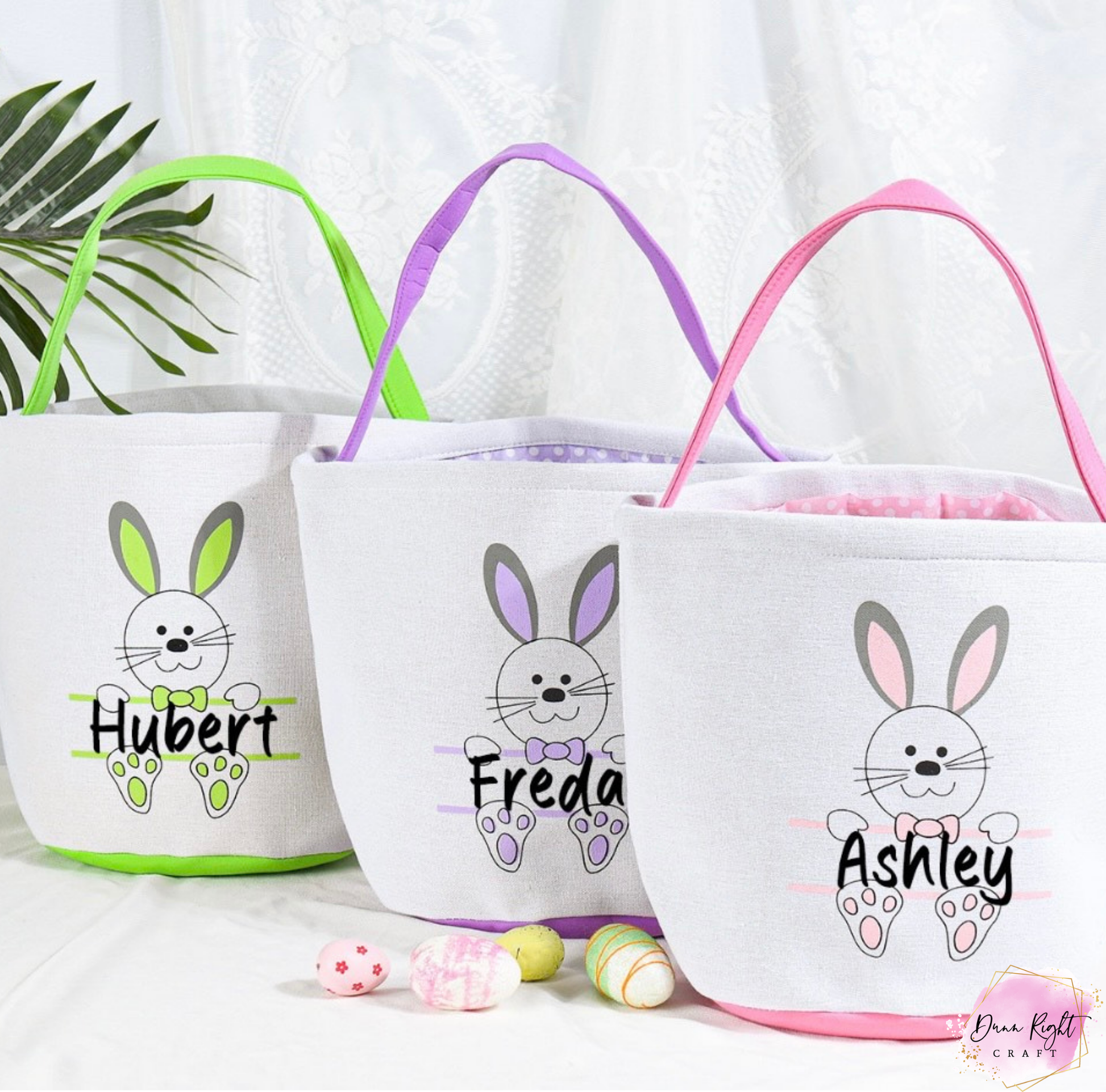 Personalized Kids Easter Baskets - Dunn Right Craft
